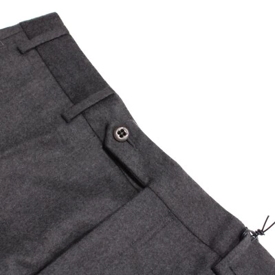 Zanella NWT Dress Pants Size 32 US In Solid Gray 100% Wool Travel Trouser - Image 1 of 4