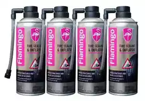 Flamingo Tire Inflator & Tyre Sealant 4x 450ml One Step Procedure F0I5-4 - Picture 1 of 16