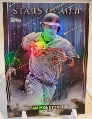 2022 Topps RYAN MOUNTCASTLE Stars MLB Black Refractor Card #/25 #SLMB-64 ORIOLES - Image 1 of 4