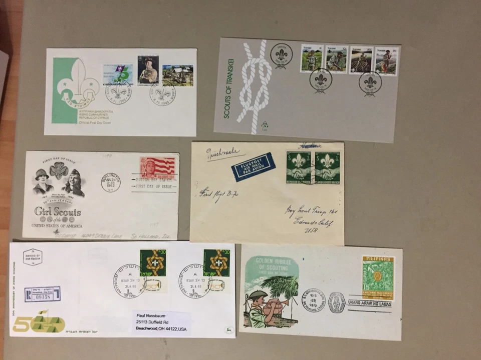 Six SCOUTING covers:Five are fdc - Image 1 of 1