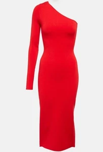 VICTORIA BECKHAM VB one-shoulder knit midi dress Size 6 GENUINE RRP £668 #M1 - Picture 1 of 10