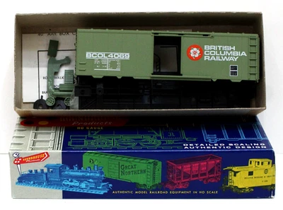Roundhouse 1064 HO 40' SD Box Car kit BC British Columbia Ry BCOL 4069 NIB - Image 1 of 2