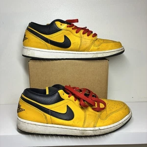 Hombre Talla 10.5 - Nike Air Jordan 1 Low University Dorado Negro 553558 700 - Imagen 1 de 9