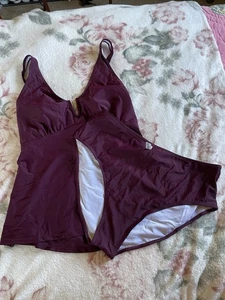 Juego Tankini Mujer Color Vino Talla XL De Zaful Nuevo Con Etiquetas  - Imagen 1 de 6