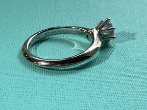 Purchased 2024 - Tiffany & Co. Platinum Diamond Engagement Ring – 0.53ct E/VS1 - Picture 1 of 11