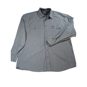 Camicia western geometrica manica lunga Panhandle Pearl Snap uomo taglia XL - Foto 1 di 6