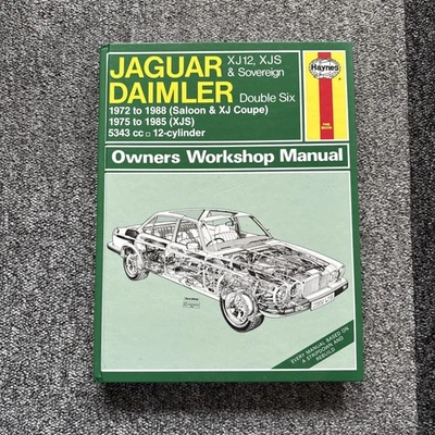 Haynes Jaguar XJ12 , XJS & Sovereign, Daimler Double Six Owners Manual Book VGC - Image 1 of 4