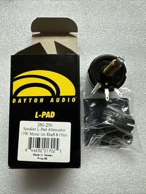 Altavoz L-Pad Atenuador Por Dayton Audio 15W Mono 1" Eje 8 Ohmios, 260-250. Nuevo. Foto 1 de 4
