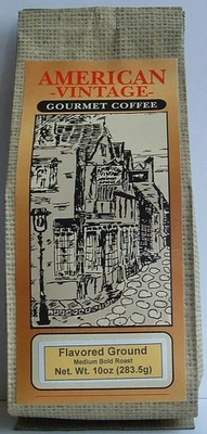 AMERICAN VINTAGE COFFEE Toasted Coconut 10oz ground Dessert Coffee Fresh Roasted Medium Bold