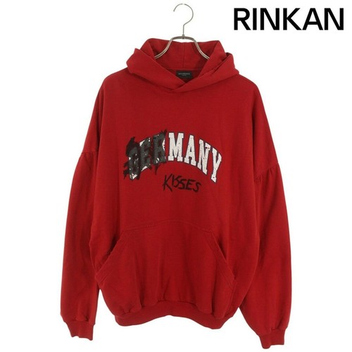 Balenciaga 23AW 761458 TPVE3 maglione oversize invecchiato felpa con cappuccio uomo 1 us