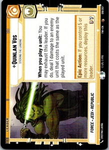 Quinlan Vos - Sticking the Landing 018/257 Common Twilight of the Republic NM  S - Picture 1 of 1