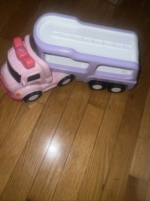 Music/Lights Carrier Truck Plays Differ. Songs Excellent Condition Labels Intact - Image 1 of 4