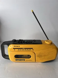 Retro Sony Sports AM/FM Radio Cassette, Recorder Model CFM-101 - Picture 1 of 4