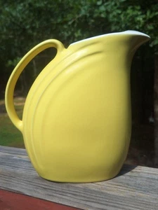 Hall Yellow Pottery Nora Fridge Slim Water Pitcher W/ice Lip Kitchen Decor MCM - Picture 1 of 9