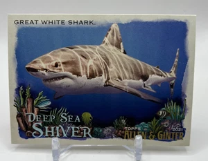 2021 Topps Allen & Ginter Deep Sea Shiver Great White Shark #DSS-1 - Afbeelding 1 van 2