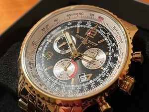 CHASE DURER CDW-0074 FLIGHT COMMANDER WITH NAVITIMER FUNCTION AND LINK BRACELET - Picture 1 of 10