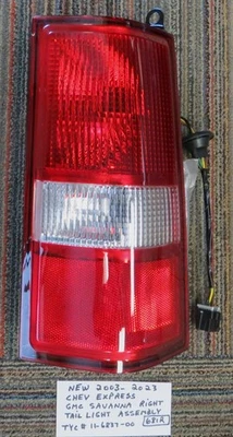 NEW  2003-2023 Chevrolet Express GMC Savanna Right Tail Light with Bulbs, Wires. - Imagem 1 de 4