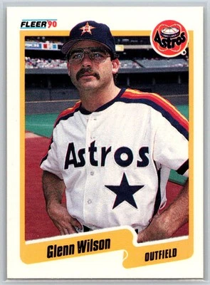 1990 Fleer #240 Glenn Wilson Houston Astros - Image 1 of 2