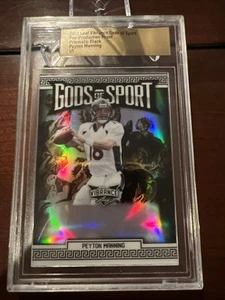 Peyton Manning 1/1 Prismatic Black 2022 Leaf Vibrance Gods Of Sport 1 of 1 SP 🔥 - Picture 1 of 7