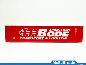Feuerroter 45ft HC Container "HH Bode" in 1:87 (H0 - NEM380) - Bild 1 von 5