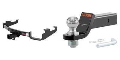CURT Trailer Hitch Tow Kit Class 3 Receiver, 2in Ball Mount, Pin & Clip #13362 Foto 1 de 4