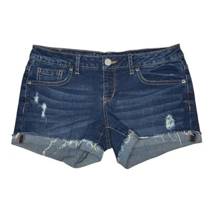 Aeropostale Jeansshorts Größe 6 Medium Wash zerrissen abgenutzt Shorty Shorts - Bild 1 von 3
