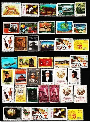 NEPAL SOUTH ASIAN SMALL COUNTRY 100 USED/MINT STAMPS LOT NO #05 - Image 1 of 3