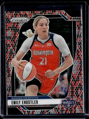 2024 Panini Prizm WNBA - Emily Engstler #67 Black Red Snakeskin - Image 1 of 2