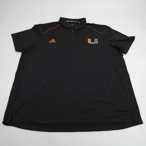 Miami Hurricanes Adidas Polo Herren schwarz gebraucht - Bild 1 von 9