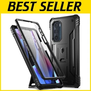 Rugged Shockproof Case for Moto Edge Plus 5G 2022 - Kickstand & Screen Protector - Picture 1 of 10