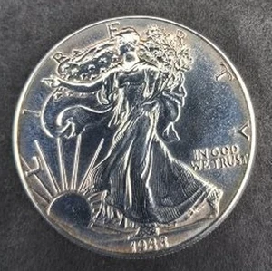 Silbermünze 1 Oz American Silver Eagle 1987 999 Silber - Bild 1 von 2