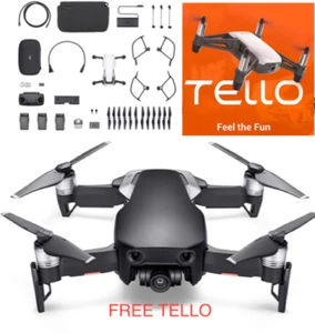 DJI Mavic Air - Onyx Black Drone - Fly More COMBO - FREE TELLO - Picture 1 of 9