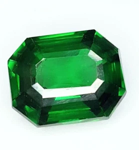 Loose Gemstone Natural Green Sapphire 10 Ct Ceylon Certified Octagon Cut G47 - Picture 1 of 12