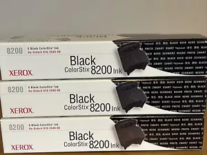 Lot 6 packs of Xerox 016204000 Black ColorStix Phaser 8200 Ink Cartridge 5 pcs - Picture 1 of 2