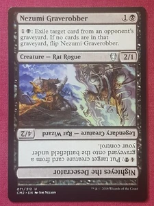 Magic The Gathering COMMANDER ANTHOLOGY 2 NEZUMI GRAVEROBBER black card MTG - Picture 1 of 3