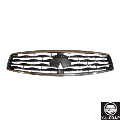 Front Grille For Infiniti FX50 FX35 09-11 With Chrome Shell IN1200113 620701CA0A Foto 1 de 4