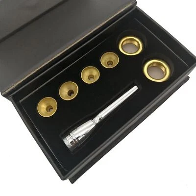 Sliver Gold Plated Trumpet Mouthpiece Set B C key 3C 2C 2B 3B Trompeta Brass - Image 1 of 4