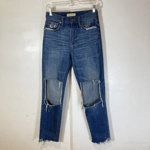MADEWELL The Perfect Summer Jean Destructed Edition High Rise Size 25 - Picture 1 of 8