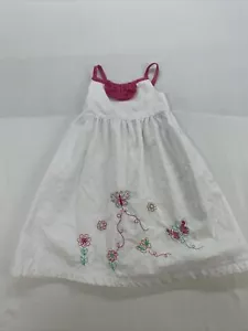 Penelope Mack, LTD Girls Fully Lined Sundress with Embroidered Butterflies 4T - Picture 1 of 12