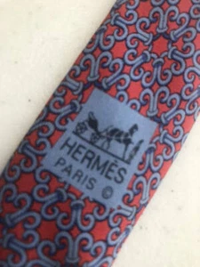 HERMES  ID# 7787 FA  EUC Multicolor Silk Tie  58¾" X 3¾" - Picture 1 of 8