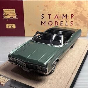 1/43 GLM Stamp 1970 Buick Electra 225 Convertible, Open Top Green STM703003