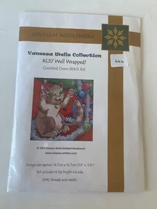Gold Leaf Needlework Cross Stitch Kit  Well Wrapped! Vanessa Wells KL57 - Picture 1 of 3
