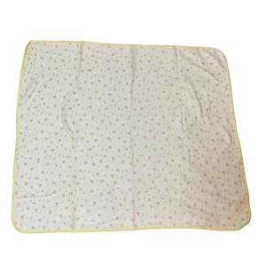 VTG First Impressions Baby Receiving Blanket Yellow 100% Cotton READ 33x28.5” - Picture 1 of 7