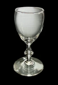 Vintage Libbey Georgian Clear 4.75” Wine Glass Wafer Stem Excellent Condition - Picture 1 of 5