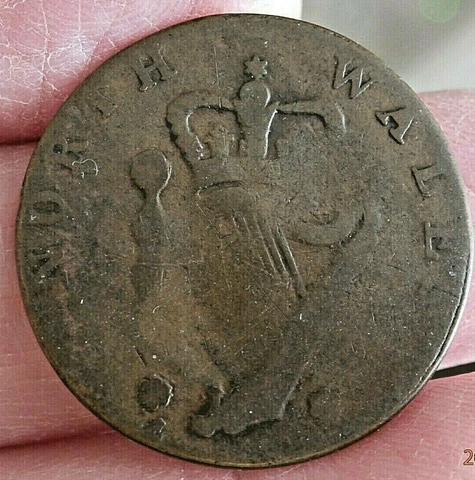 1795 WASHINGTON NORTH WALES COPPER THIN PLANCHET HIGH GRADE S-501 Cover