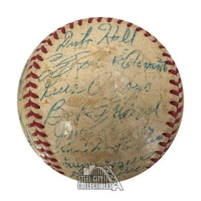 1956 Pittsburgh Pirates Autographed Team Signed Baseball - JSA LOA (Clemente) - Image 1 of 4