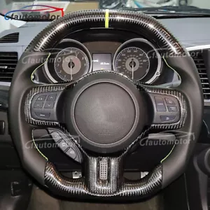 Carbon Fiber Customized Steering Wheel Fit 2008-2015 Mitsubishi EVO X with Trim - Foto 1 di 4