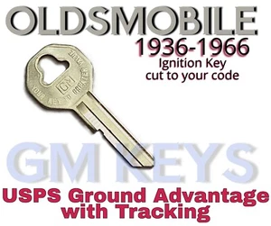 1936-1966 GM Oldsmobile Ignition Key Cut to Code 9001-9250 - Bild 1 von 3
