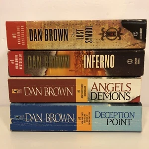 Dan Brown Paperback book lot of 4 books - Picture 1 of 3