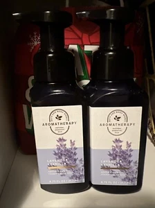 (2) Bath & Body Works Aromatherapy LAVENDER VANILLA Gentle Foaming Hand Soap NEW - Picture 1 of 4
